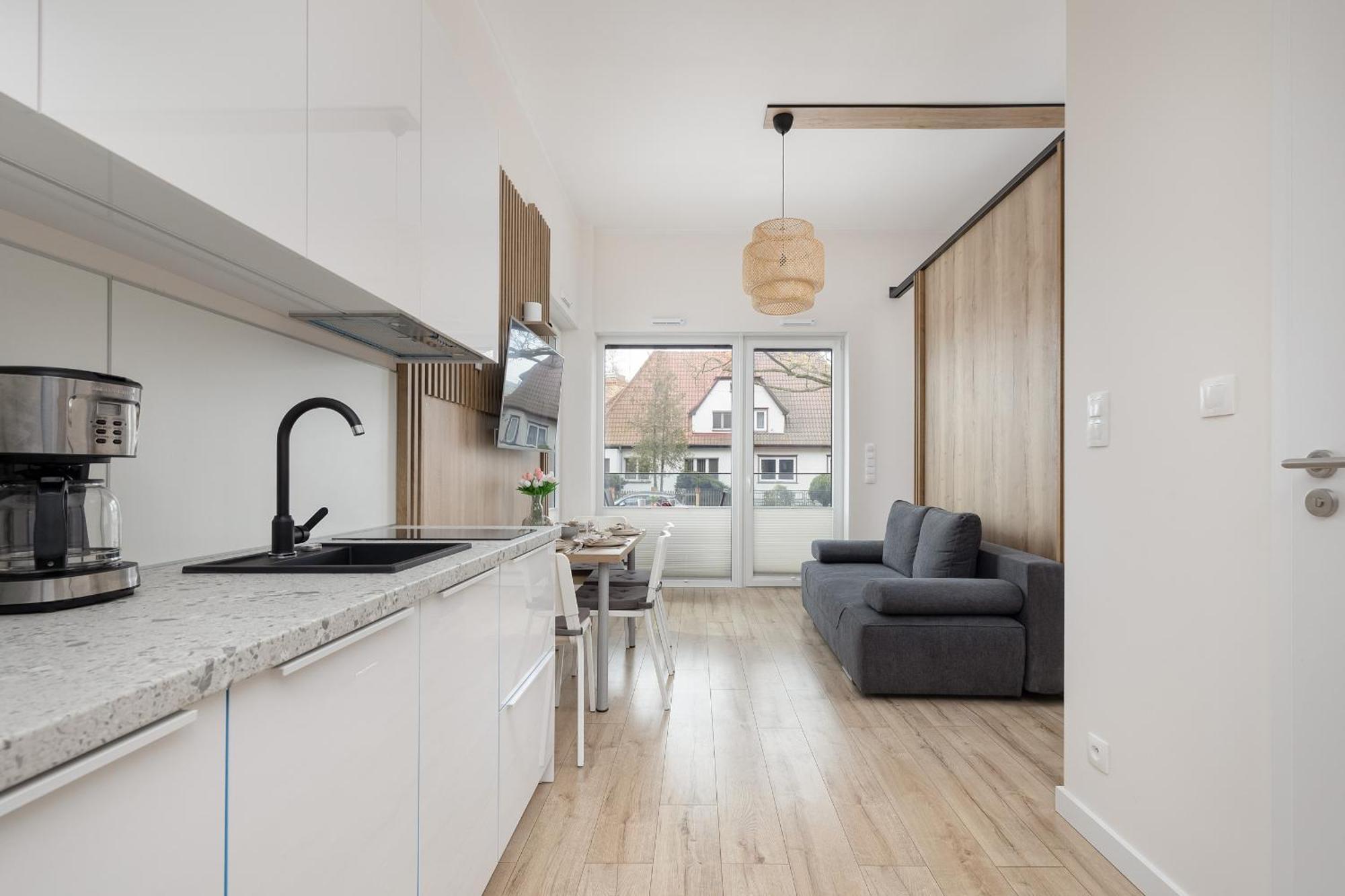Modern Studio With Terrace And Parking In Swinoujscie By Noclegi Renters Kültér fotó